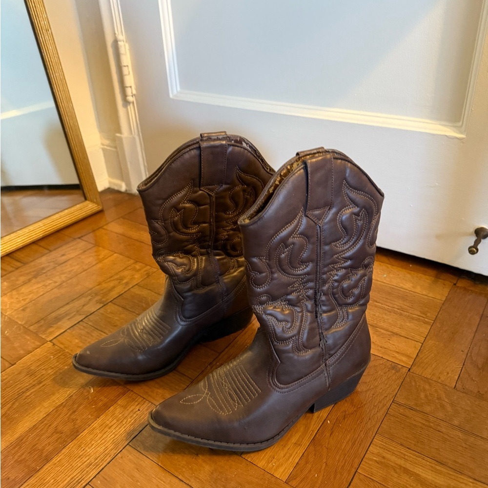 Brown Western Cowboy Boots